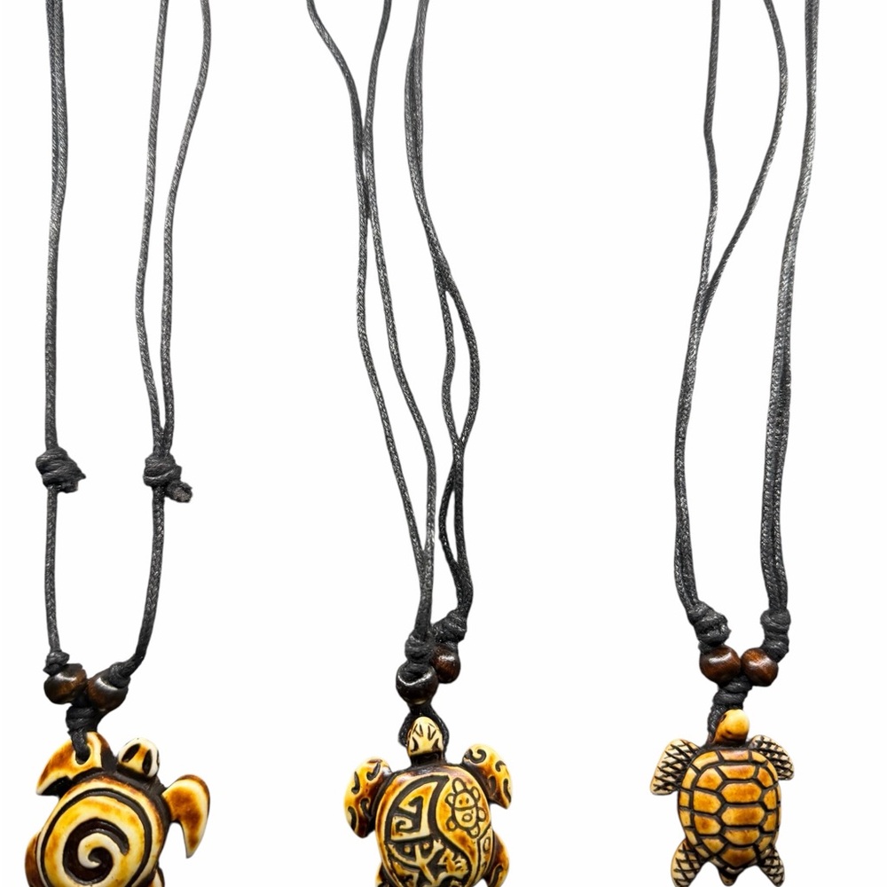 Handcrafted Turtle Pendant Necklace buy one get two for free!